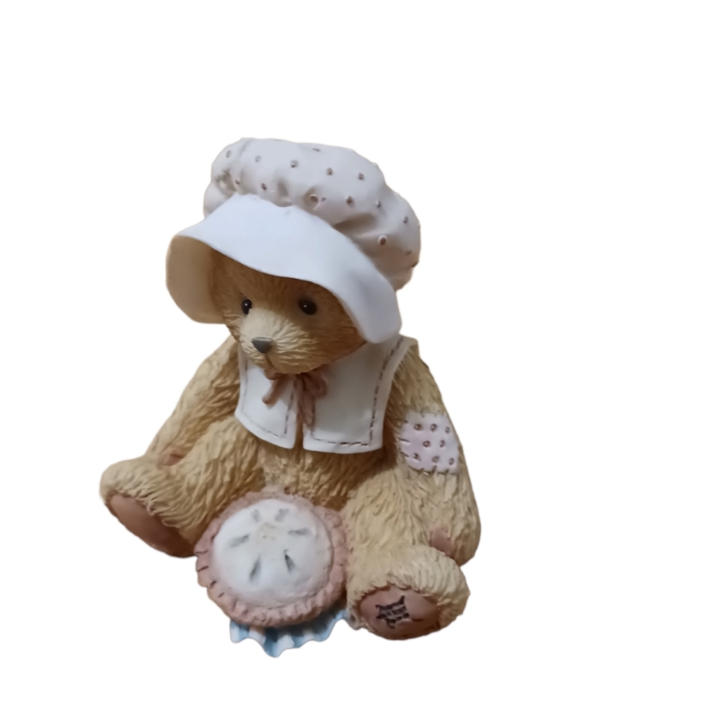 Enesco Cherished Teddies Nicole "Thanks for Friends"‎ Thanksgiving Figurine 1993